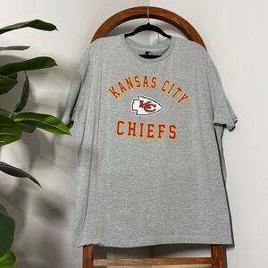 Starter XXL Gray KC Kansas City Chiefs Short Sleeve Tee Shirt